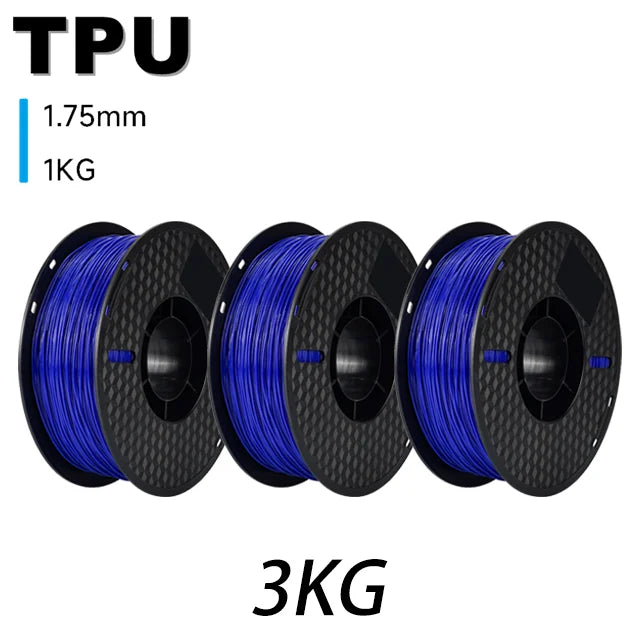 6.6LBS PLA PETG TPU 3D Printer Filament 1.75mm Dimensional Accuracy+/-0.03mm 3D Printer Materials Fit Most FDM 3D Printers