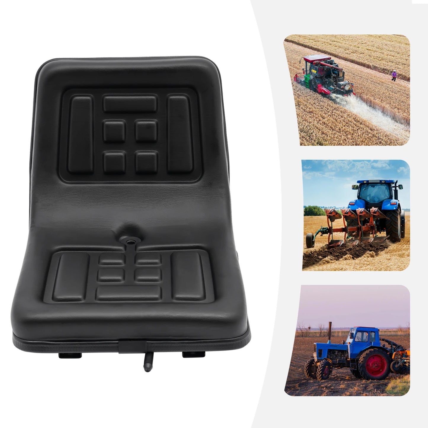 Universal Tractor Seat Forklift Truck Seat Excavator Seat Digger Seat Lawn Mower Seat Replacement Adjustable