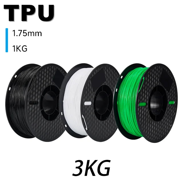 6.6LBS PLA PETG TPU 3D Printer Filament 1.75mm Dimensional Accuracy+/-0.03mm 3D Printer Materials Fit Most FDM 3D Printers