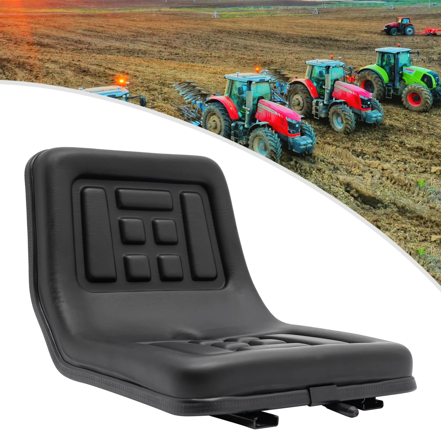 Universal Tractor Seat Forklift Truck Seat Excavator Seat Digger Seat Lawn Mower Seat Replacement Adjustable