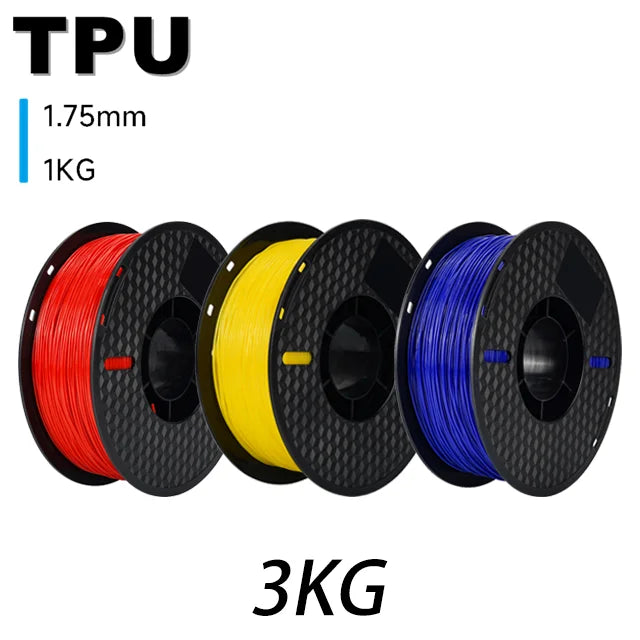 6.6LBS PLA PETG TPU 3D Printer Filament 1.75mm Dimensional Accuracy+/-0.03mm 3D Printer Materials Fit Most FDM 3D Printers